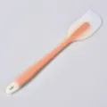 Translucent silicone cooking spatula with hanging hole, durable kitchen utensil tool variant. - Translucent Orange Large Spatula