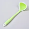 Green silicone soup ladle kitchen cooking tool ergonomic non-stick heat-resistant spoon - Translucent Green Soup Ladle
