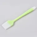 Silicone oil brush kitchen baking tool pastry brush with green handle for cooking BBQ. - Translucent Green Basting Brush