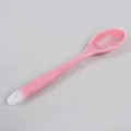 Pink silicone slotted spoon kitchen cooking utensil, durable heat-resistant non-stick soup spoon. - Translucent Red Skimmer