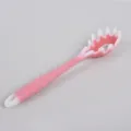 Pink gradient silicone spaghetti spoon, heat resistant kitchen cooking tool variant. - Translucent Red Pasta Server
