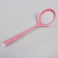 Pink silicone slotted spoon kitchen cooking tool kitchenware utensil non-stick heat resistant - Translucent Red Colander Spoon