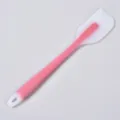 Pink and white translucent silicone spatula kitchen tool for baking and cooking daily tasks. - Translucent Red Large Spatula