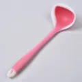 Pink translucent silicone soup ladle kitchen cooking spoon heat resistant non-stick tool - Translucent Red Soup Ladle