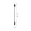 Spatule cosmétique en silicone noir, mini racloir à double embout, outil de maquillage de 23,5 cm. - Version Moyenne / Noir