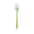 Silicone pastry brush 21cm translucent green baking brush for BBQ and cake oil cooking - Green