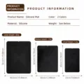 Durable silicone faucet draining mat kitchen sink splash guard multi-size waterproof pad. - Black Anti-slip Mat 3-Piece Set