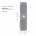 Silicone Faucet Splash Catcher Mat for Kitchen Sink Water Catcher Protector 59x15cm - Grey Splatter Guard - Large