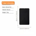 Black silicone drainage mat kitchen sink splash guard anti-slip drying pad 40x25cm - Black Small Non-Slip Mats