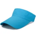 Blauer Mesh leeren Top Sonnenschutz Hut für Sommer Outdoor Sport und täglichen Sonnenschutz. - Verstellbar / Seeblau