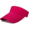 Atmungsaktiver Sommer Sonnenschutz Visor Hut mit atmungsaktivem Mesh fur Outdoor Sport. - Verstellbar / Fuchsia