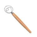 Edelstahl Teigbesen mit Holzgriff, ein perfektes Backwerkzeug zum Mischen von Küchenmehl. - Einauge