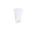 Set di 4 raschietti per torta in plastica bianca per cottura, pasta e decorazione. - Set di 4 Raschietti a Pettine Bianchi