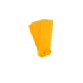 Set di 4 raschietti per torte in plastica gialla, lisciapasta flessibili con bordi a pettine. - Set di 4 Raschietti a Pettine Gialli