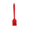 One-piece silicone basting brush, heat-resistant BBQ baking oil brush for kitchen cooking. - Red
