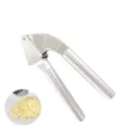 Stainless steel garlic press kitchen gadget manual garlic crusher mincer tool for cooking - Silver