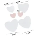Heart resin mold set DIY romantic Valentine's day cake decoration craft accessories - Pink and White Heart Set