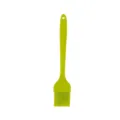 Green silicone pastry brush, flexible baking oil brush for kitchen BBQ cooking. - Green
