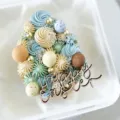 Easter cake topper decoration set with colorful icing eggs and Happy Easter sign for festive party. - Wooden Happy Easter / Large Single Piece (Width about 8CM)