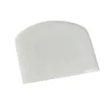 White PE plastic dough scraper, cake cutter and baking tool for kitchen pastry making. - F-G Excellent White