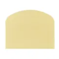 Plastic dough scraper for baking cakes, cream spatula and pastry cutter kitchen tool. - Yellow