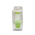 Silicone squeeze oil bottle with brush for kitchen baking, BBQ pastry oil brush small variant - Green