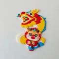 2024 Year of the Dragon cake topper soft rubber cute cartoon dragon baking decoration - Dragon Dance