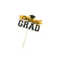 Graduation cake topper paper congrats grad decor for graduation party baking supply - Graduation Season Style C Material Pack / 5 Pieces/Pack