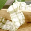 Nastro decorativo a quadri verde e bianco con volant per dolci e progetti creativi. - 4CM 10 Yards / Verde