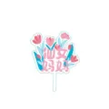 Muttertag Blumen Torte Topper Fee Mama Acryl Kuchen Dekoration Party Aufleger Stuecke - "Fairy Mom" (Breite ca. 8 cm)