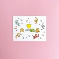 Decorazione torta Festa dei Bambini carta simpatici coriandoli cuore per dessert festa. - Stile B Buona Festa dei Bambini / Set di 10 fogli