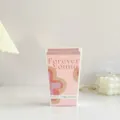 Rosa dekorative Verpackungsbox mit Forever Young Typografie und abstrakten Mustern. - Forever Young Rosa Blumenboxen (5 Stück)