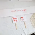Mother's day cake decoration set with cute red and white wrapper and insert cards for mom. - Mom You Worked Hard Collection