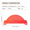 Kitchen silicone pot edge vegetable colander strainer, household noodle water filter baffle - Red