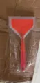 Silicone spatula wide mouth turner for tamagoyaki pizza steak kitchen cooking tool red variant - Red