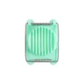Plastic egg slicer kitchen tool for hard boiled eggs and soft fruits green compact design - Green