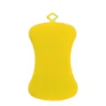 Gelber Silikon Geschirrspueler Kuechenbuerste mit Aufhaengelloch fuer einfache Reinigung. - 12cm / Gelb