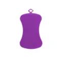 Lila Silikon Spülbürste flexible Küchenreinigungsbürste mit Aufhängeloch für Töpfe. - 12cm / Lila