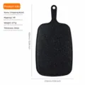 PP plastic hanging cutting board kitchen chopping board with handle and durable textured surface - Large Size (45*25*0.8cm)