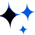 Acrilico 4 punte stella decorazione torta blu lucido stella fai da te festa decoro - Set da 3 decorazioni per torta con stelle blu reale