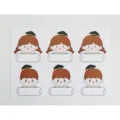 Topper per torta di laurea foglio di adesivi carino ragazzo ragazza cartone animato - Set di figure bambino e bambina scrivibili