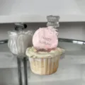 Pink Acrylic Happy Birthday Cake Topper, Rose Gold Mirror Dessert Table Party Decoration - Happy Birthday / Rose Gold