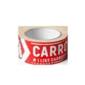Rode waterdichte tape met konijn en wortel motief, ideaal voor decoratie en afdichting. - Rood
