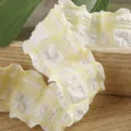 Nastro in organza a quadri giallo e bianco con bordo ondulato per decorazione di torte. - 4CM 10 Yards / Giallo