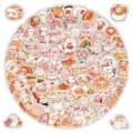 103 cute cartoon creature and food kawaii waterproof stickers for laptop water bottle. - 103 Sheets