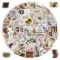 Vintage aesthetic sticker pack retro art journaling scrapbooking decor waterproof decals - Artsy Vintage / 100 Sheets Pack