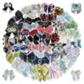 Vintage bow stickers set, 50pcs aesthetic ribbon decals for journaling, scrapbooking & phone decor. - 50 Pieces/Pack / Vintage Bowknot