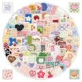 100pcs cute aesthetic oil painting flower sticker set for journal notebook water bottle - 100 Pcs Small Floral Stickers