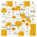 9 sheets 90 pcs cute cartoon smiley face stickers for baking packaging bread biscuit sealing. - 9pcs/Set