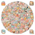 100pcs kawaii cute cartoon stickers aesthetic waterproof vinyl decal for phone skateboard water bottle - Cute Elves